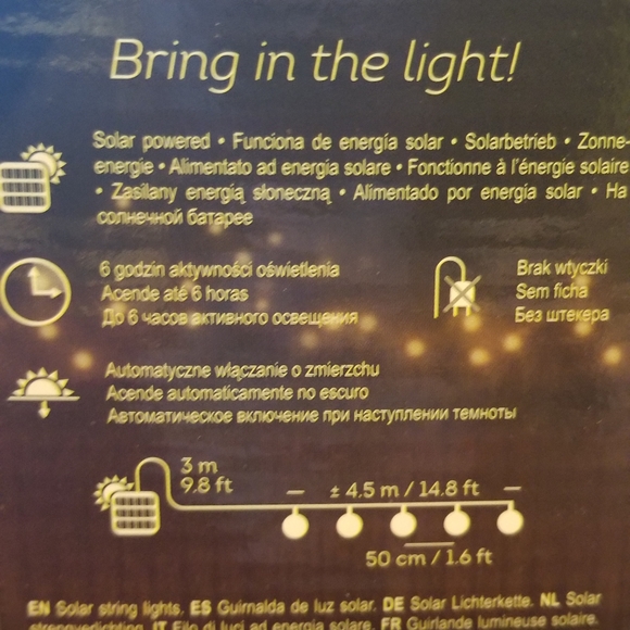 Lumina garden solar string lights - Picture 2 of 3